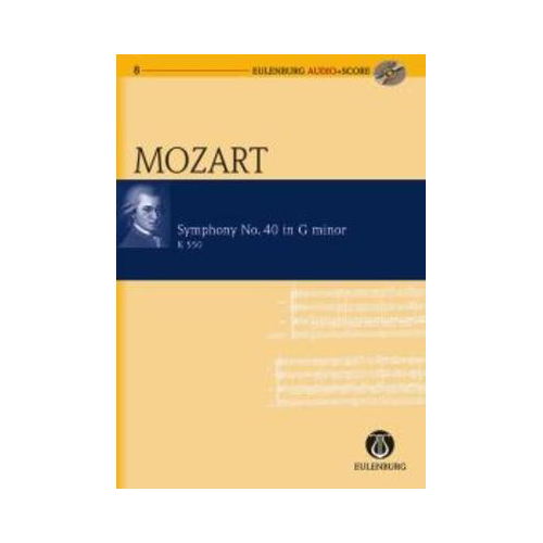Symphony No 40 in G Minor K 550 Study Score with Book and CD