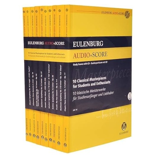 10 Classical Masterpieces Study Score Set with CD