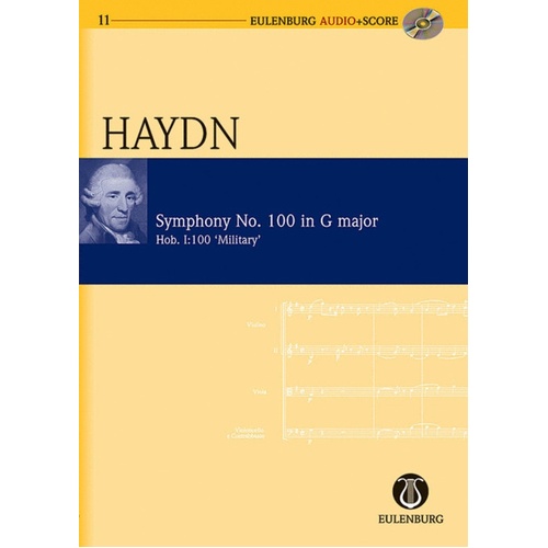 Haydn - Symphony No 100 G Military Study Score Book/CD