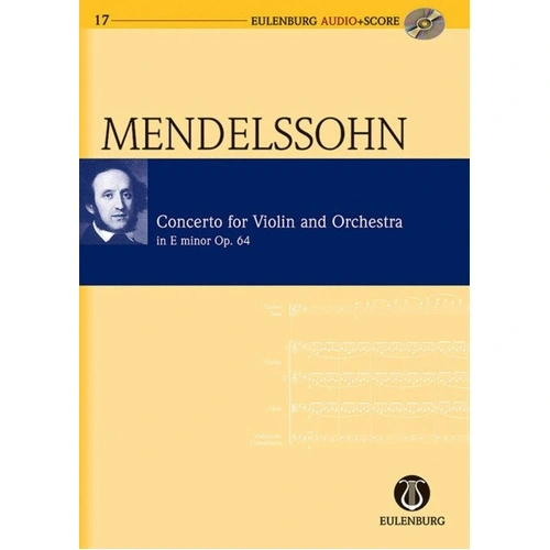 Mendelssohn Violin Concerto in E Minor Study Score with CD - Eulenburg Audio+Score Series