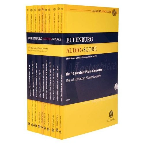 10 Greatest Piano Concertos Study Score Collection
