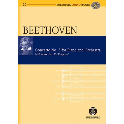 Piano Concerto No 5 Op 73 E Flat Emperor Book/CD Book
