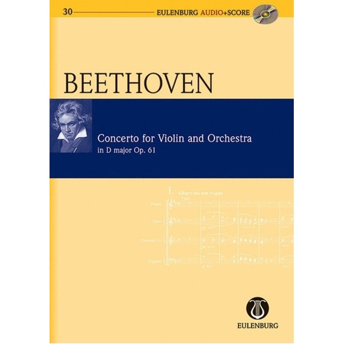 Beethoven - Violin Concerto D Op 61 Study Score with CD