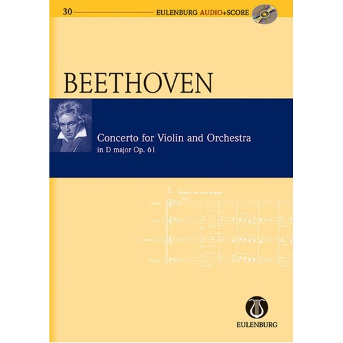 Violin Concerto Op 61 D Book/CD Book