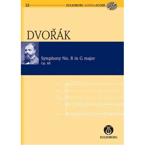 Dvorak - Symphony No. 8 in G Major Op. 88 Study Score BK/CD
