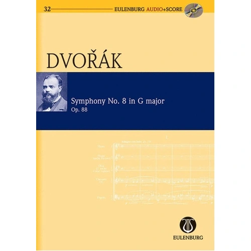 Dvorak - Symphony No. 8 in G Op. 88 Study Score BK/CD