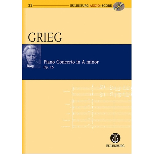 Piano Concerto Op 16 A Min Book/CD Book