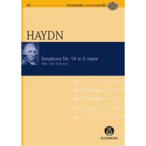 Haydn - Symphony No. 94 in G Major Surprise BK/CD Eulenburg Audio+Score Series