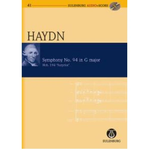 Haydn - Symphony No. 94 in G Major Surprise BK/CD Eulenburg Audio+Score