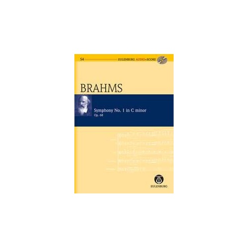Brahms - Symphony No. 1 in C Minor Op. 68 Study Score with CD, Eulenburg Audio+Score Series