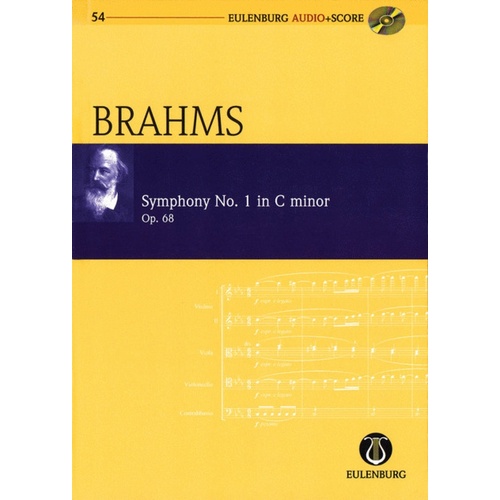 Brahms - Symphony No 1 C Min Op 68 Study Score Book/CD