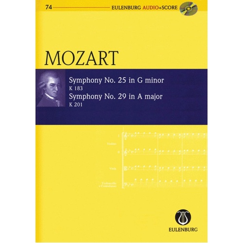 Symphony No 25 G Min Symphony No 29 A Book/CD Book