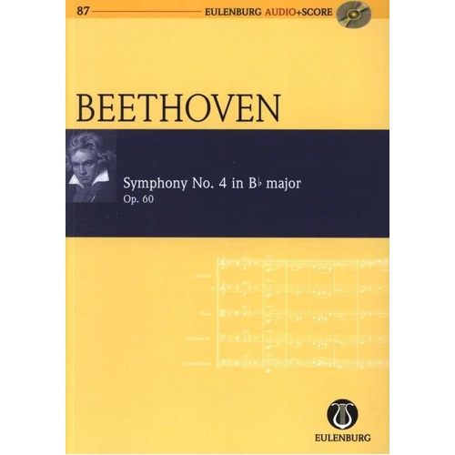 Beethoven - Symphony No 4 Op 60 Study Score with CD