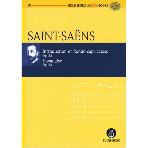 Intro Rondo Capriccioso And Havanaise Study Score Softcover Book/CD