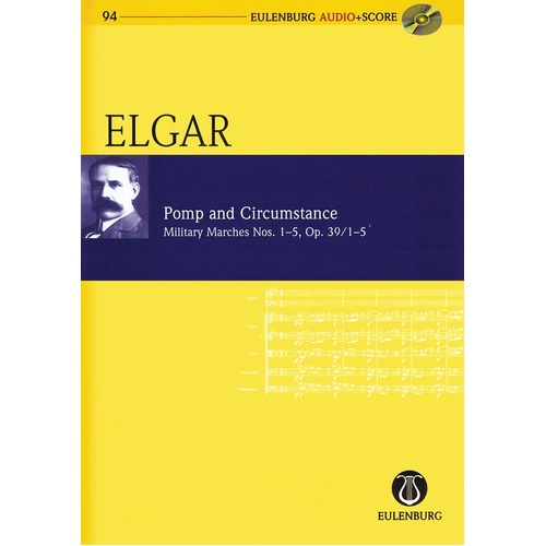 Elgar - Pomp And Circumstance Study Score Softcover Book/CD
