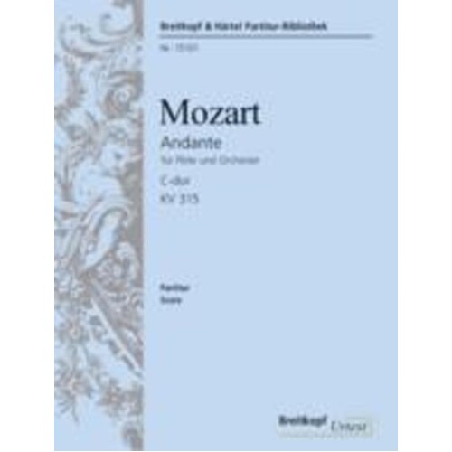 Andante K 315 C Flute Piano Urtext (Softcover Book)