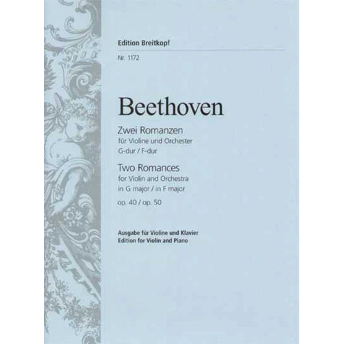 Beethoven - Romances Op. 40 in G & Op. 50 in F for Violin/Piano