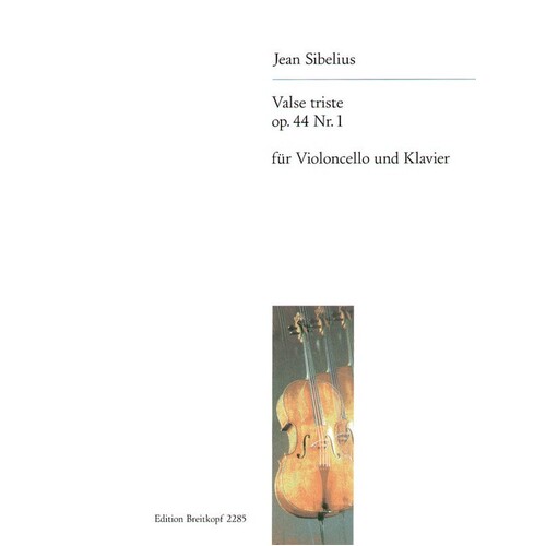 Valse Triste Op 44 Ed Hermann Vlc Piano Book