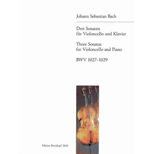 Sonatas 3 Orig For Viola Da Gamba Bwv 1027-1029 Vc (Softcover Book)