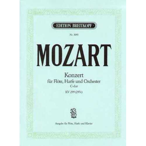 Concerto K 299 C Flute Harp Piano (Softcover Book)