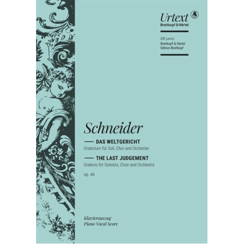 Schneider - Last Judgement Op 46 Vocal Score (Softcover Book)