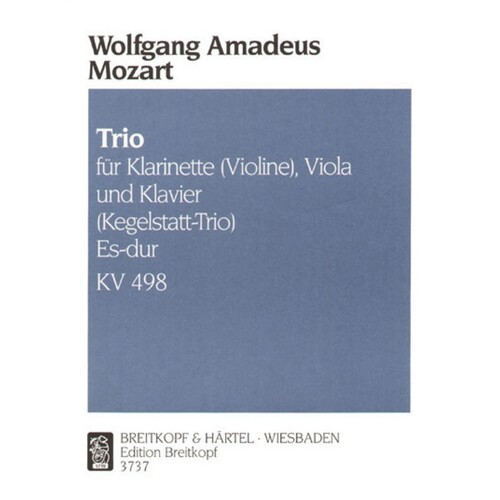 Trio E Flat K498 Violin Or Viola Clar Piano Book