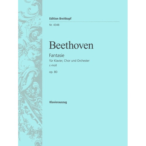 Choral Fantasy Op 80 Vocal Score Ger/Fr