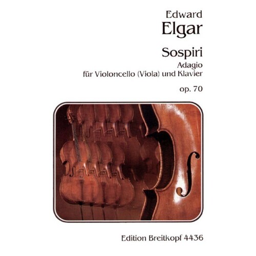 Sospiri Op 70 Viola Vlc Piano Ed Klengel (Softcover Book)