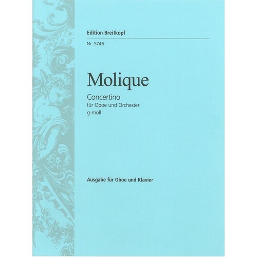Molique - Concertino In G Minor Oboe/Piano (Softcover Book)