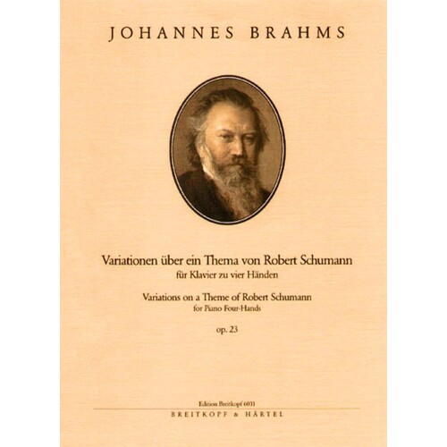 Variations On A Theme Of Schumann Op 23 Piano Duet (Softcover Book)