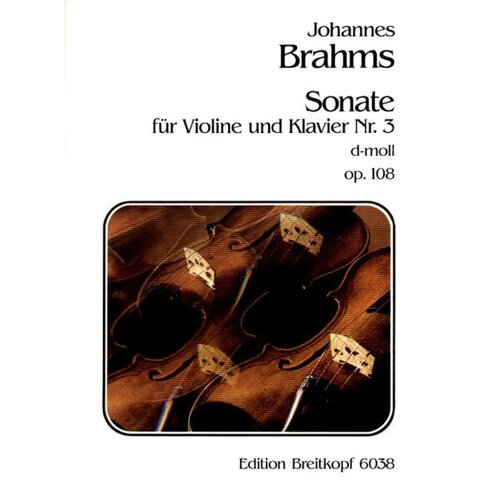Sonata Op 108 D Min Violin/Piano (Softcover Book)