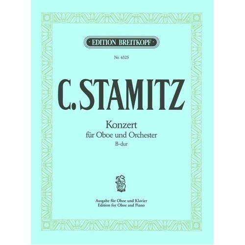 Stamitz - Concerto B Flat Major Oboe/Piano (Softcover Book)