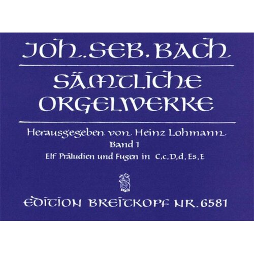Bach - Organ Works Vol 1 (Softcover Book)