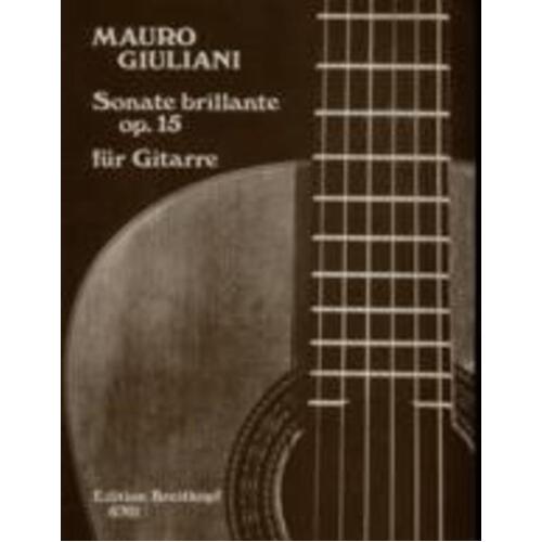 Sonata Op 15 Guitar Sonata Brillante (Softcover Book)