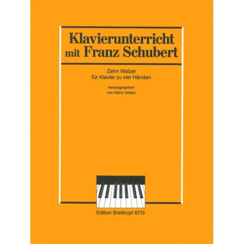 Schubert - 10 Waltzes For Piano Duet (Softcover Book)