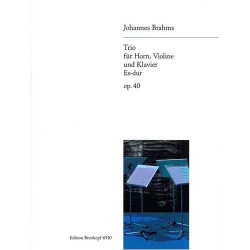 Trio Op 40 E Flat Violin French Horn Piano Book