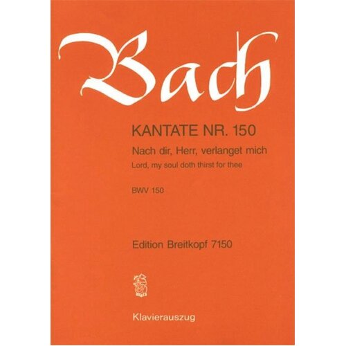 Cantata No 150 Nach Dir Herr Verlanget Ger/Eng