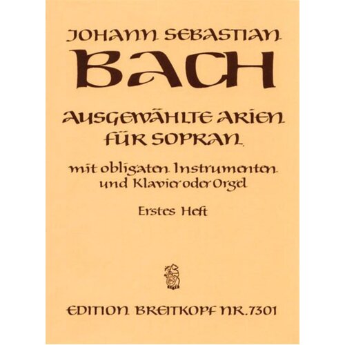 Selected Arias For Soprano Book 1