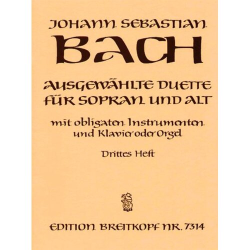 Bach - Selected Duets Soprano And Alto Vol 3