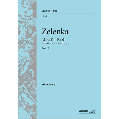 Missa Dei Patris In C Major Zwv 19 Vocal Score (Softcover Book)