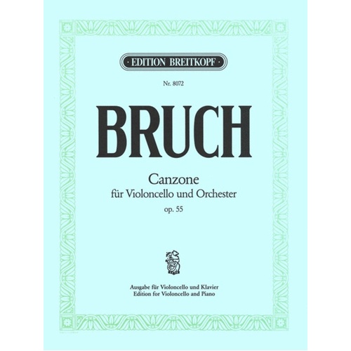 Canzona Op 55 Vc/Piano Book