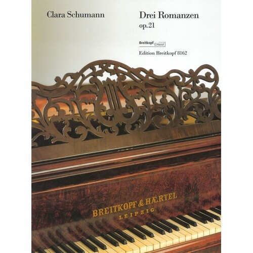 Clara Schumann - 3 Romances Op 21 Piano (Softcover Book)