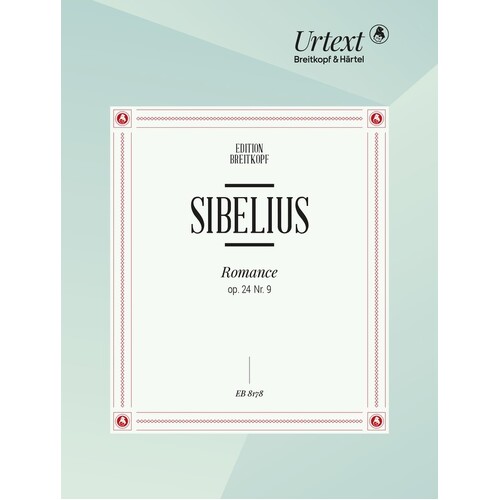 Sibelius - Romance Op 24 No 9 Piano (Softcover Book)