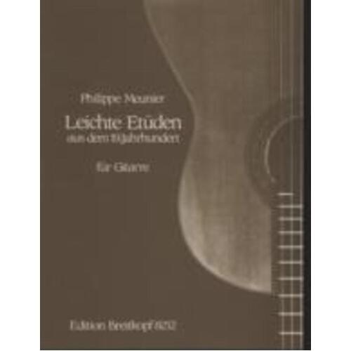 Easy Etudes From The 19Th Cent Ed Meunier Guitar (Softcover Book)