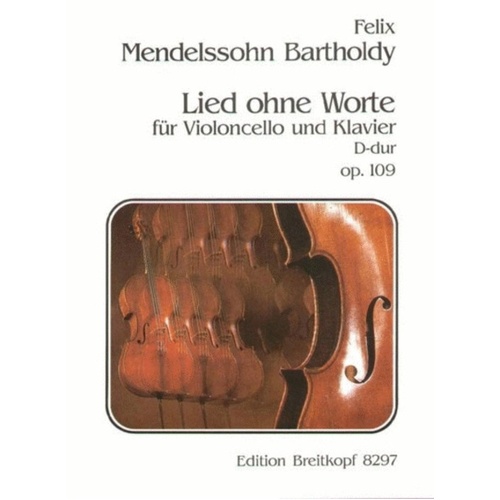 Song Without Words Op 109 Vc/Piano Book