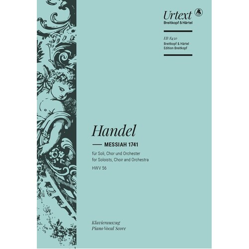 Handel - Messiah 1741 Hwv 56 Vocal Score (Softcover Book)
