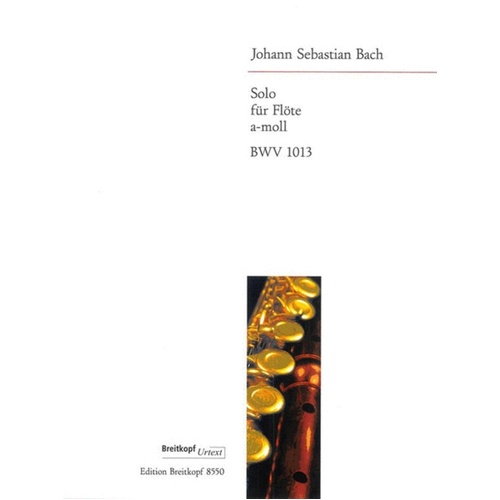 Sonata A Min Bwv 1013 Flute Solo Book