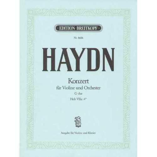 Concerto No 2 Hob 7A No 4 G Violin Piano (Softcover Book)