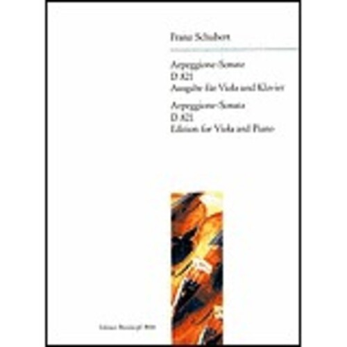 Sonata A Min D 821 Ed Beyer Vla/Piano Book