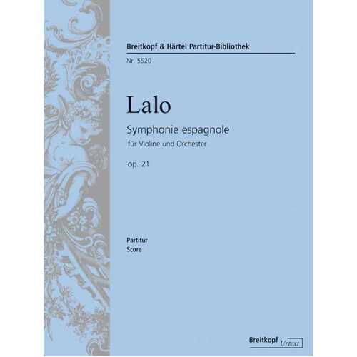 Symphony Espagnole Op 21 Violin Piano (Softcover Book)